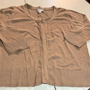 Coldwater Creek XL Ladies Silk Cardigan w/ Covered Buttons